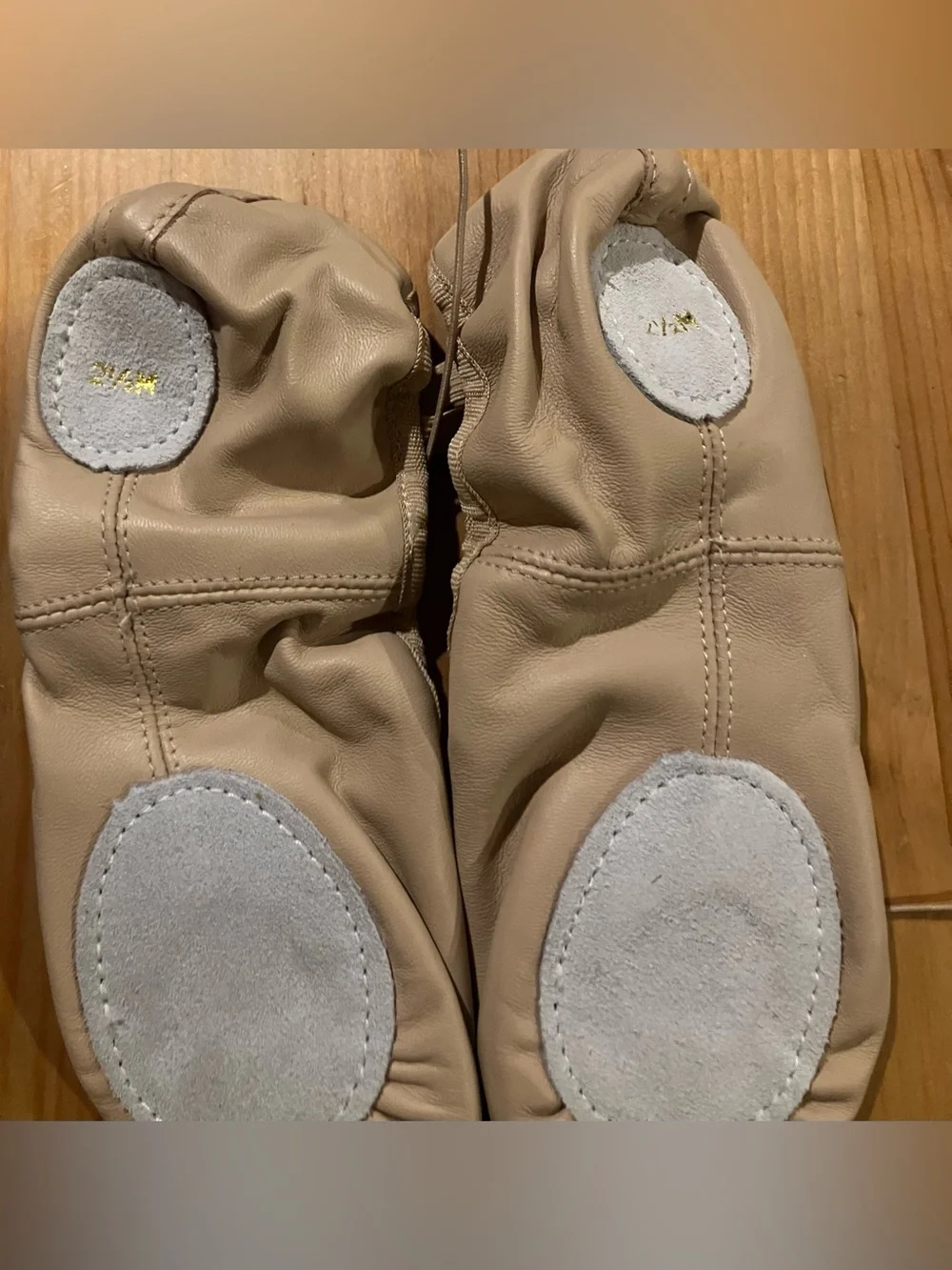 NEW Capezio Ballet SplitSole CG2002 Canvas Ballet Slippers Size 2.5M in Pink/Nud - Picture 8 of 9